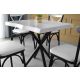 HANAH HOME Trpezarijski sto Safir 1461, crna/bela - 974NMB1159