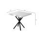 HANAH HOME Trpezarijski sto Safir 1461, crna/bela - 974NMB1159