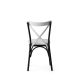 HANAH HOME Set trpezarijskih stolica Ekol 4/1, crna/bela - 974NMB1176