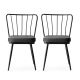 HANAH HOME Set trpezarijskih stolica Yildiz 2/1, crna - 974NMB1185
