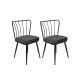 HANAH HOME Set trpezarijskih stolica Yildiz 2/1, crna - 974NMB1185