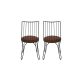 HANAH HOME Set trpezarijskih stolica Ada 2/1, braon - 974NMB1191