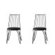 HANAH HOME Set trpezarijskih stolica Ada 2/1, crna - 974NMB1192