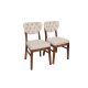 HANAH HOME Set trpezarijskih stolica Elma 2/1 760 V2, braon/bež - EP3057626
