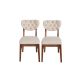 HANAH HOME Set trpezarijskih stolica Elma 2/1 760 V2, braon/bež - EP3057626