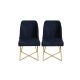 HANAH HOME Set trpezarijskih stolica Madrid 2/1, teget - 974NMB1204