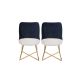 HANAH HOME Set trpezarijskih stolica Madrid 2/1, teget - 974NMB1204