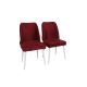 HANAH HOME Set trpezarijskih stolica 2/1 Nova 081 V2, crvena/bela - 974NMB1206
