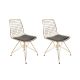 HANAH HOME Set trpezarijskih stolica Tivoli 2/1, zlatna - 974NMB1208