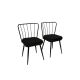 HANAH HOME Set trpezarijskih stolica 2/1 Yildiz 943 V2, crna - 974NMB1210