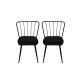 HANAH HOME Set trpezarijskih stolica 2/1 Yildiz 943 V2, crna - 974NMB1210