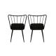 HANAH HOME Set trpezarijskih stolica 2/1 Yildiz 943 V2, crna - 974NMB1210