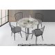 HANAH HOME Trpezarijski sto Yaprak 1203, crna/bela - 974NMB1518