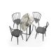 HANAH HOME Trpezarijski sto Yaprak 1203, crna/bela - 974NMB1518