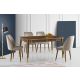 HANAH HOME Trpezarijski sto Flora, braon/zlatna - 974NMB1524