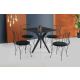 HANAH HOME Trpezarijski sto Kare Ares, crna - 974NMB1525