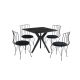 HANAH HOME Trpezarijski sto Kare Ares, crna - 974NMB1525
