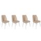 HANAH HOME Set trpezarijskih stolica 4/1 Alfa-494, bež/bela - 974NMB1570