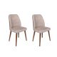 HANAH HOME Set trpezarijskih stolica 2/1 Alfa-465, krem/braon - 174041