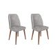 HANAH HOME Set trpezarijskih stolica 2/1 Alfa-468, siva/braon - 194882