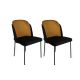 HANAH HOME Set trpezarijskih stolica 2/1 Dore-142, crna/žuta - 974NMB1651