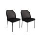 HANAH HOME Set trpezarijskih stolica 2/1 Dore-150, crna/siva - 974NMB1652