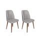 HANAH HOME Set trpezarijskih stolica 2/1 Dallas-554, siva/braon - 974NMB1659