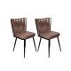 HANAH HOME Set trpezarijskih stolica Kusakli 2/1, kapućino - 974NMB1682
