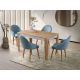HANAH HOME Trpezarijski sto Asos - 2971, bela/braon - EP3057710