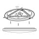 EGLO Plafonjera Frania LED 14,6W 3000K, toplo bela - 97872