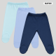 Mafimi Pamučne Pantalonice sa stopicom set od 3 - aqva, plava, teget - P-1247