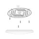 EGLO Plafonjera Frania-S LED 50W 3000K, toplo bela - 98448