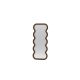 HANAH HOME Dekorativno ogledalo Wave, braon - EP3132643