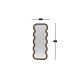 HANAH HOME Dekorativno ogledalo Wave, braon - EP3132643