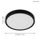 EGLO Plafonjera Musurita LED 33W 3000K, toplo bela - 98604-1