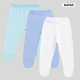 Mafimi Pamučne Pantalonice sa stopicom set od 3 - aqva, plava, bela - P-1249