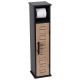 TENDANCE Držač toalet papira sa ostavom 18x18x75cm Bergen, crna/braon - 9912763