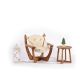 HANAH HOME Baštenski set fotelja i sto Relax, braon/bež - 991DVN1803