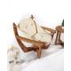HANAH HOME Baštenski set fotelja i sto Relax, braon/bež - 991DVN1803