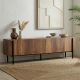 NORDURE TV komoda Nexus, braon/crna - EP3057791
