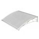 Nadstrešnica Za Vrata 82x120cm Bela Baza Ploča Providna 6mm - EP3174443