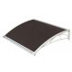 Nadstrešnica Za Vrata 82x120cm Bela Baza Ploča Bronza 6mm - EP3174446