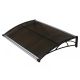 Nadstrešnica Za Vrata 82x120cm Smeđa Baza Ploča Bronza 6mm - EP3174452