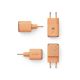 Nano 45W putni zidni punjač sa ekranom, USB-C port, narandžasti - EP3262850
