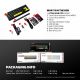 FANTECH Gejmerska mehanicka tastatura MK922 Atom HE68 Pro Retro magnetic emerald switch Wireless - EP2870941