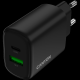 CANYON charger OnCharge 250 25W 1xPD 1xQC EU Black - EP2839582