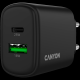 CANYON charger OnCharge 250 25W 1xPD 1xQC EU Black - EP2839582