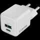 CANYON charger CU20AC GaN 20W 1xPD 1xQC EU White - EP2843956