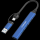 CANYON hub DS-02 4in1 USB-A/C Blue - EP2842347
