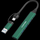 CANYON hub DS-02 4in1 USB-A/C Green - EP2842006